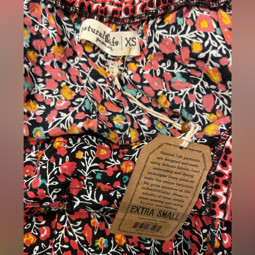 NEW Natural Life V-neck dress with tassels. Size XS. NWT. - Picture 11 of 11